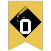 Gold Afstuderen-congraties Vlaggetjes (Tweede vlag)