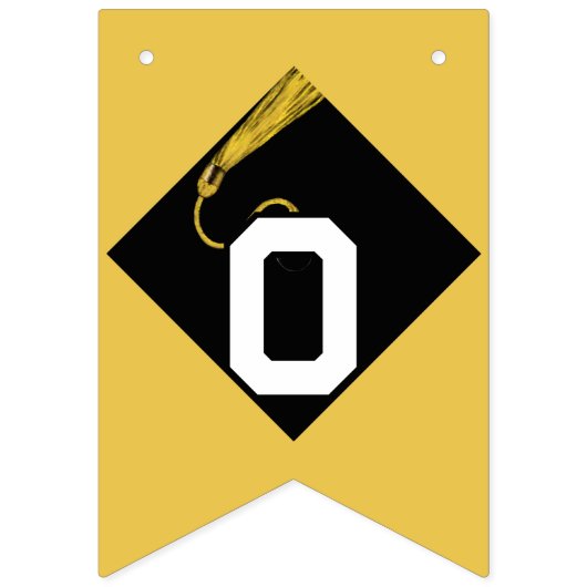 Gold Afstuderen-congraties Vlaggetjes (Tweede vlag)