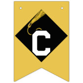 Gold Afstuderen-congraties Vlaggetjes (Eerste vlag)