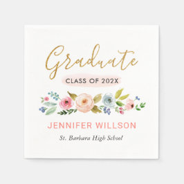 Gold Afstuderen de Waterverf van het Manuscript Fl Servet