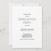 Gold Afstuderen Foto Lijst Graduation Party nodigt Kaart (Achterkant)