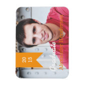 Gold Afstuderen Fotoaankondiging Magnet Magneet (Verticaal)