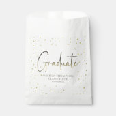 Gold Afstuderen Script Custom Party Bedankzakje (Voorkant)