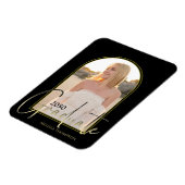 Gold Afstuderen zwarte Script Arch Elegant foto Magneet (Linkerzijde)