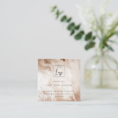 Gold Agate Beige Hartelijk dank voor de korting op Vierkante Visitekaartje (Staand voorkant)