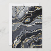 Gold Agate Bewaar de datum uitnodigingen (Achterkant)