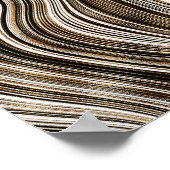 Gold Agate Liquid Marble Liquid Art Poster (Hoek)