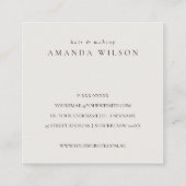 Gold Agate Marble Hartelijk dank voor de korting o Vierkante Visitekaartje (Achterkant)