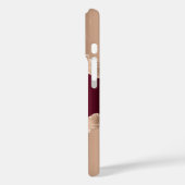 Gold agate marble naamscript Case-Mate iPhone case (Achterkant / Links)