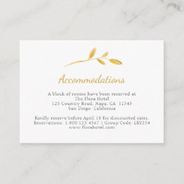 Gold Airy Branch. Elegante stijlvolle accommodatie Informatiekaartje