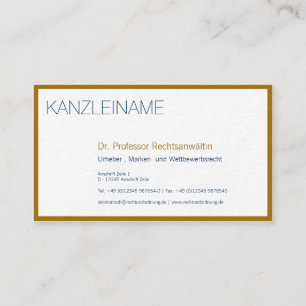 Gold Akzente Visitenkarte Visitekaartje