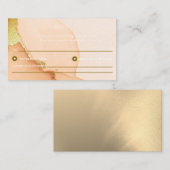 Gold Alcohol Ink Chic Wedding RSVP Card Informatiekaartje (Voorkant / Achterkant)