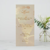 Gold Alcohol Ink Elegant Flat Menu (Staand voorkant)