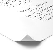 Gold Alfabetical Welcome Wedding Seating Chart Poster (Hoek)