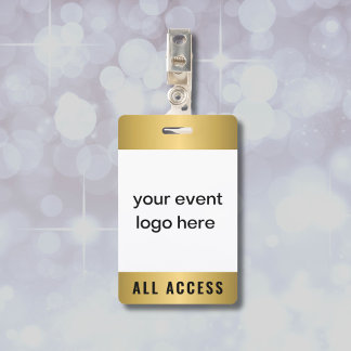Gold All Access Event Pass-badge Badge