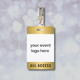 Gold All Access Event Pass-badge Badge