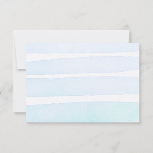 Gold Aloha Baby shower - Hartelijk dank Kaart (Achterkant)