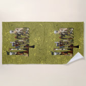 Gold Alpacas Design, Beach Towel Strandlaken (Voorkant)