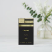 Gold American Flag Visitekaartje (Staand voorkant)