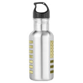 Gold American Flag Waterfles (Achterkant)