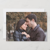 Gold Ampersand Simple Fall Weduwfoto Save The Date (Achterkant)