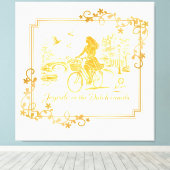 Gold Amsterdam Arched Bridges Charm Canvas Afdruk (Insitu (Houten vloer))