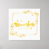 Gold Amsterdam Arched Bridges Charm Canvas Afdruk (Voorkant)