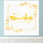 Gold Amsterdam Arched Bridges Charm Canvas Afdruk (Insitu (Houten vloer))