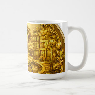 Gold Amsterdam Arched Bridges Charm Koffiemok