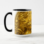 Gold Amsterdam Arched Bridges Charm Mok (Links)
