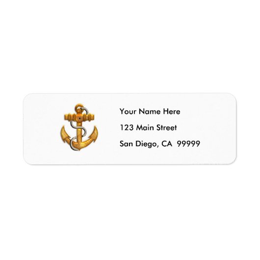 Gold Anchor Etiket (Voorkant)