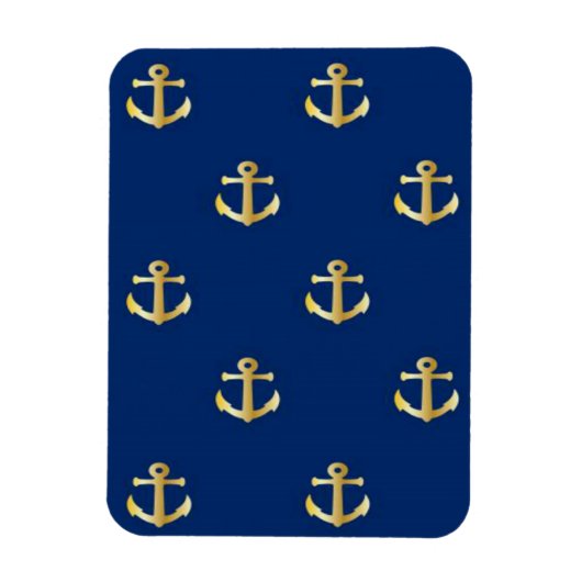 Gold Anchor Flexi Magnet Magneet (Verticaal)
