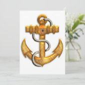 Gold Anchor Kaart (Staand voorkant)