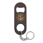 Gold Anchor Mini Flessenopener (Achterkant)