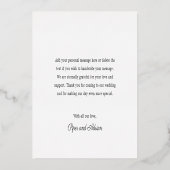 Gold Anchor Monogram Nautical Wedding You Kaart (Achterkant)