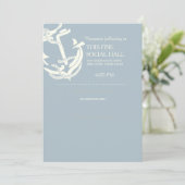 Gold Anchor Nautische Huwelijksaccommodatie Kaart (Staand voorkant)