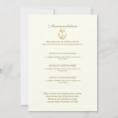 Gold Anchor Nautische Huwelijksaccommodatie Kaart (Achterkant)