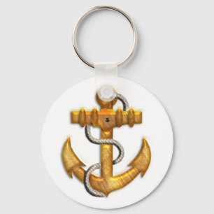 Gold Anchor Sleutelhanger