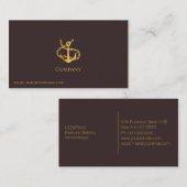 Gold Anchor Visitekaartje (Voorkant / Achterkant)