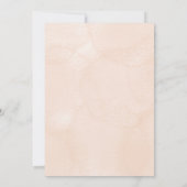 Gold and beige floral wedding invitation kaart (Achterkant)