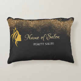 Gold and black   accent kussen