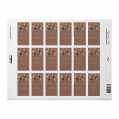 Gold and Black Christmas Baubles Etiket (Full Sheet)