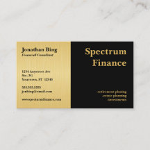 Gold and Black Color Blocks Finance Real Estate