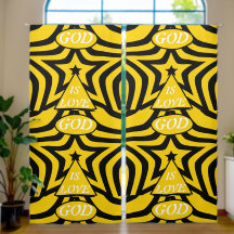 Gold and Black "God Is Love" Glamour Bedroom 