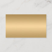 Gold and Black Investment Financial Planner Visitekaartje (Achterkant)