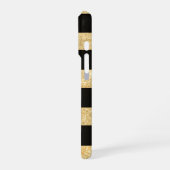 Gold and Black IPhone 16 Pro Case Hoesje (Linkerkant)
