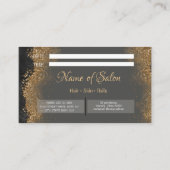  Gold and black   Salon Afsprakenkaartje (Achterkant)