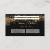  Gold and black   Salon Afsprakenkaartje (Achterkant)