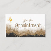  Gold and black   Salon Afsprakenkaartje (Voorkant)