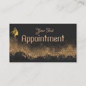  Gold and black   Salon Afsprakenkaartje (Voorkant)